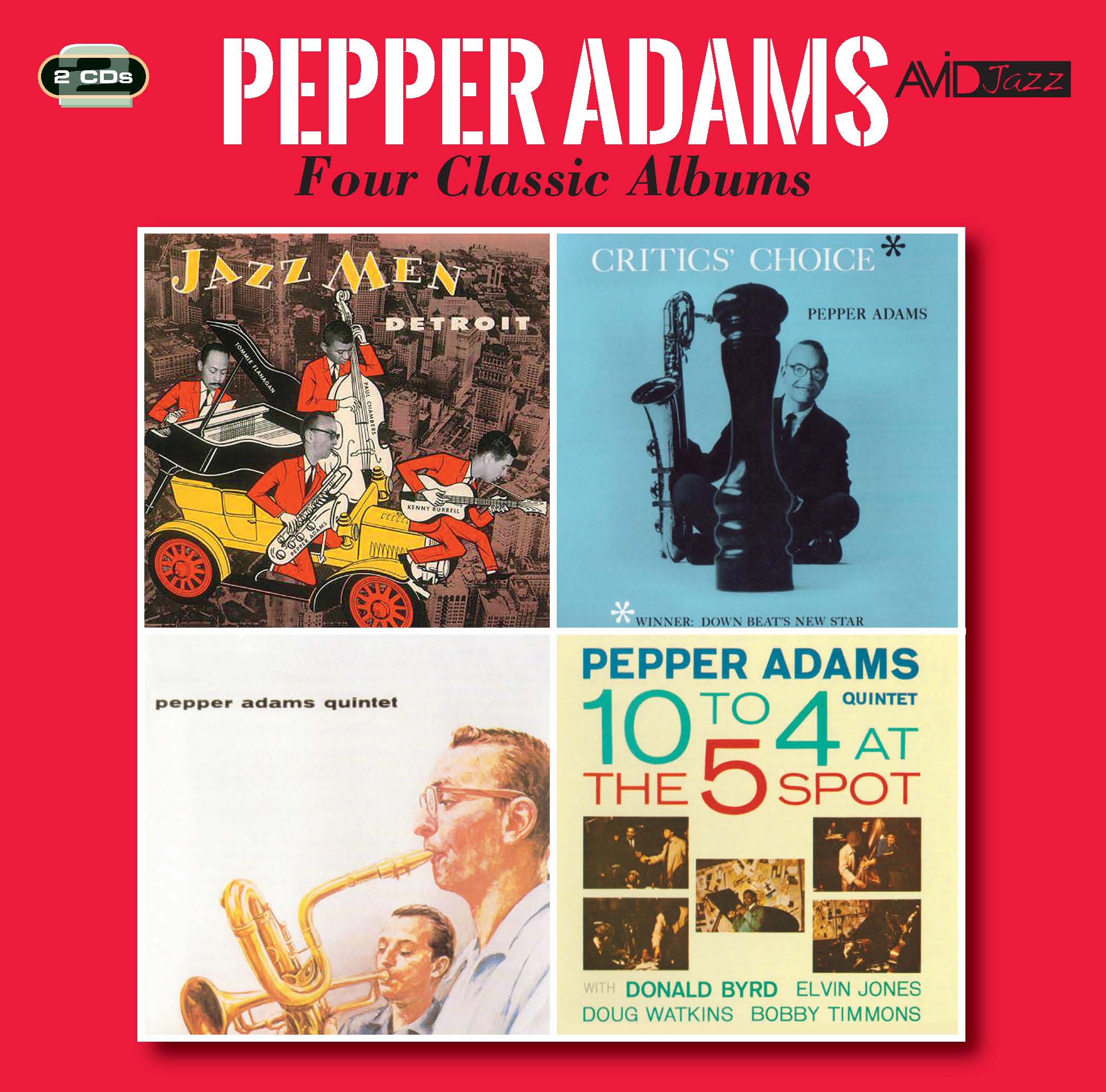 Pepper Adams Four Classic Albums (Jazzmen Detroit / Critics’ Choice