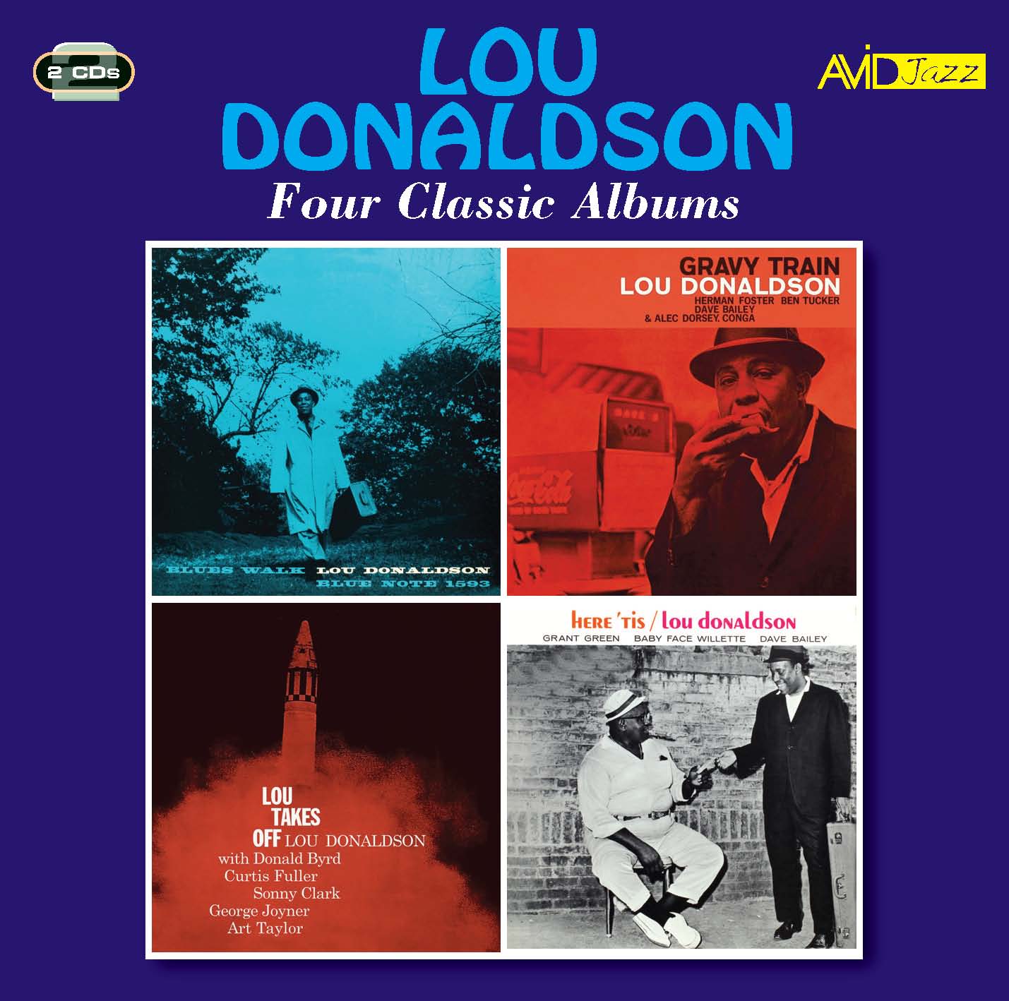 Lou Donaldson: Four Classic Albums (Blues Walk Gravy Train Lou Takes  Off Here 'Tis) (2CD)