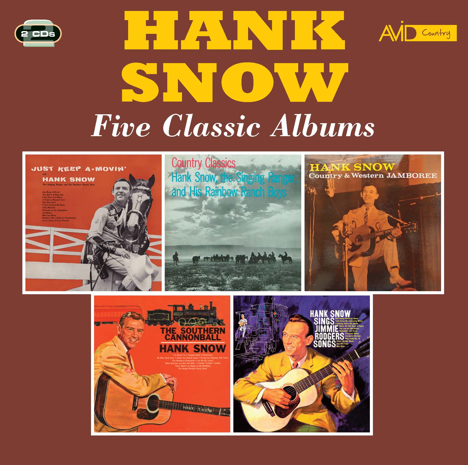 (Just　Classics　Rodgers　Country　(2CD)　Albums　Jamboree　Jimmie　Sings　The　Keep　Cannonball　Songs)　A-Movin'　Western　Five　Country　Hank　Southern　Snow:　Classic